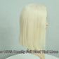 Top Grade 160% Density White Blonde Color BOB Cut Full Hand Tied Mono Top Wig 12 Inches Short Women Wigs